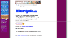 Desktop Screenshot of biblewordgames.com