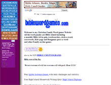 Tablet Screenshot of biblewordgames.com